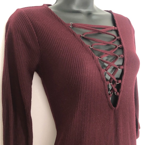 Forever 21 Plum Bodycon Dress - Picture 4 of 6